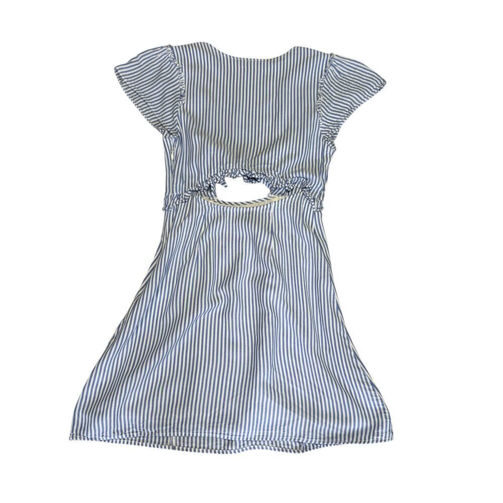 Lulu’s Seaport Blue and White Striped Tie-Front Dress XS - Picture 11 of 11